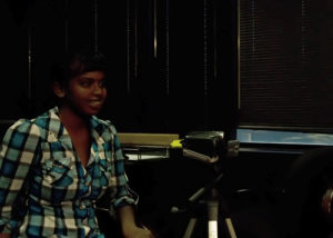 Zahra behind the camera