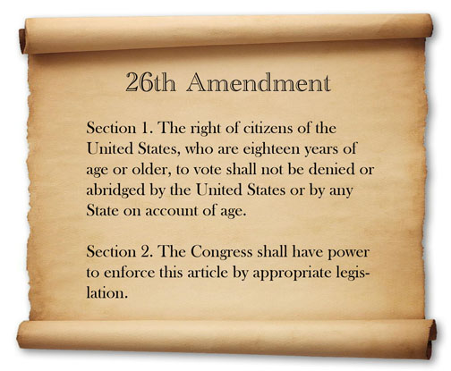 26th amendment images