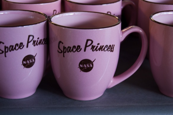 "Space Princess" mugs at the Kennedy Space Center Visitor's Complex. Photo by Kyle Barger - @kebarger
