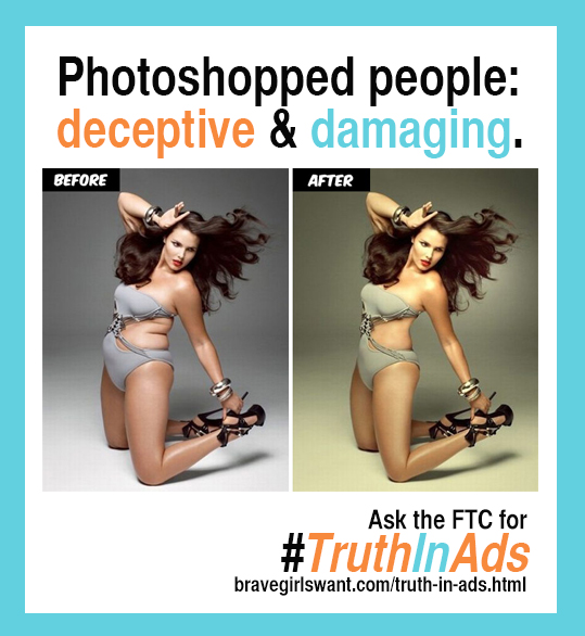 Photoshopped people: deceptive and damaging
